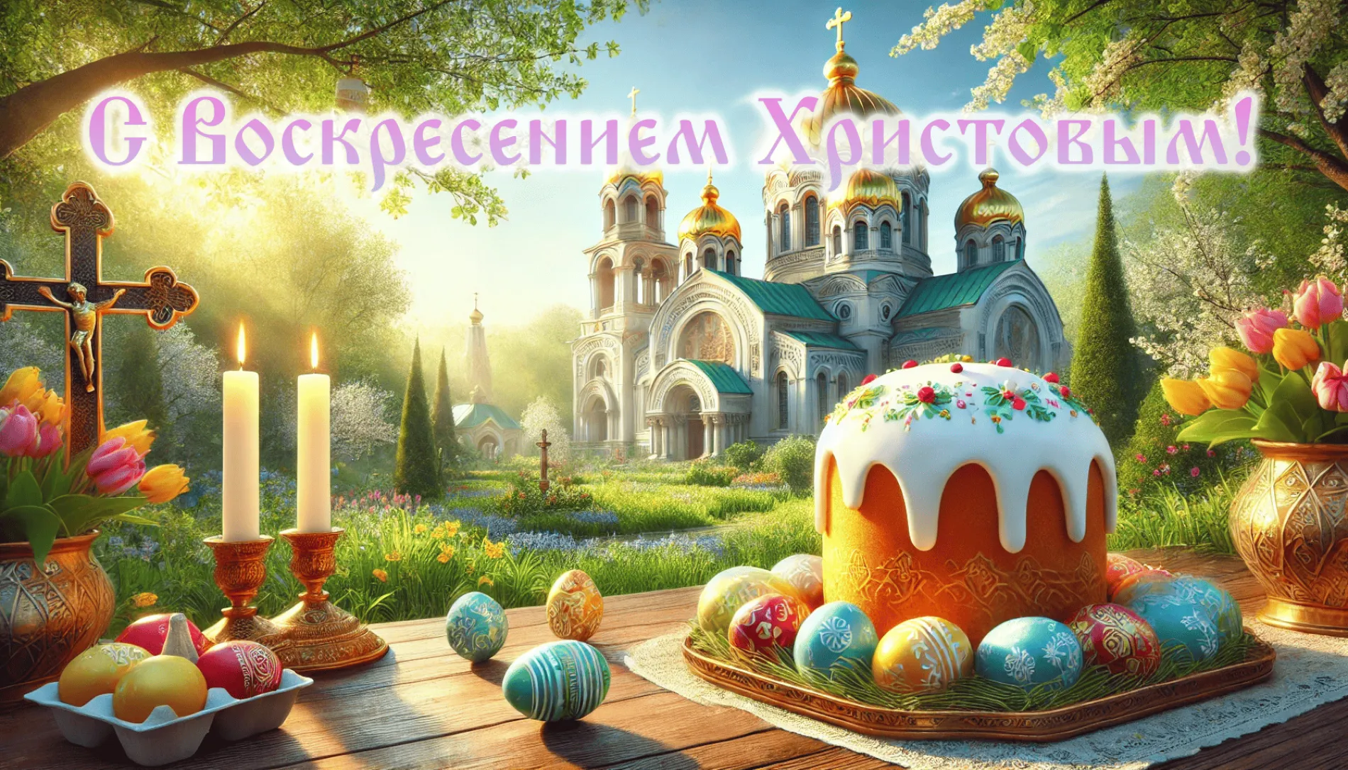 Картинки и открытки. 10+ картинок и открыток с Пасхой 2025. Яркие, красивые, душевные изображение №9