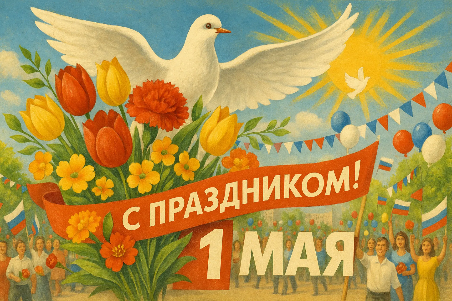 Картинки и открытки. 15+ картинок с 1 Мая: красивые, душевные и трогательные изображение №7