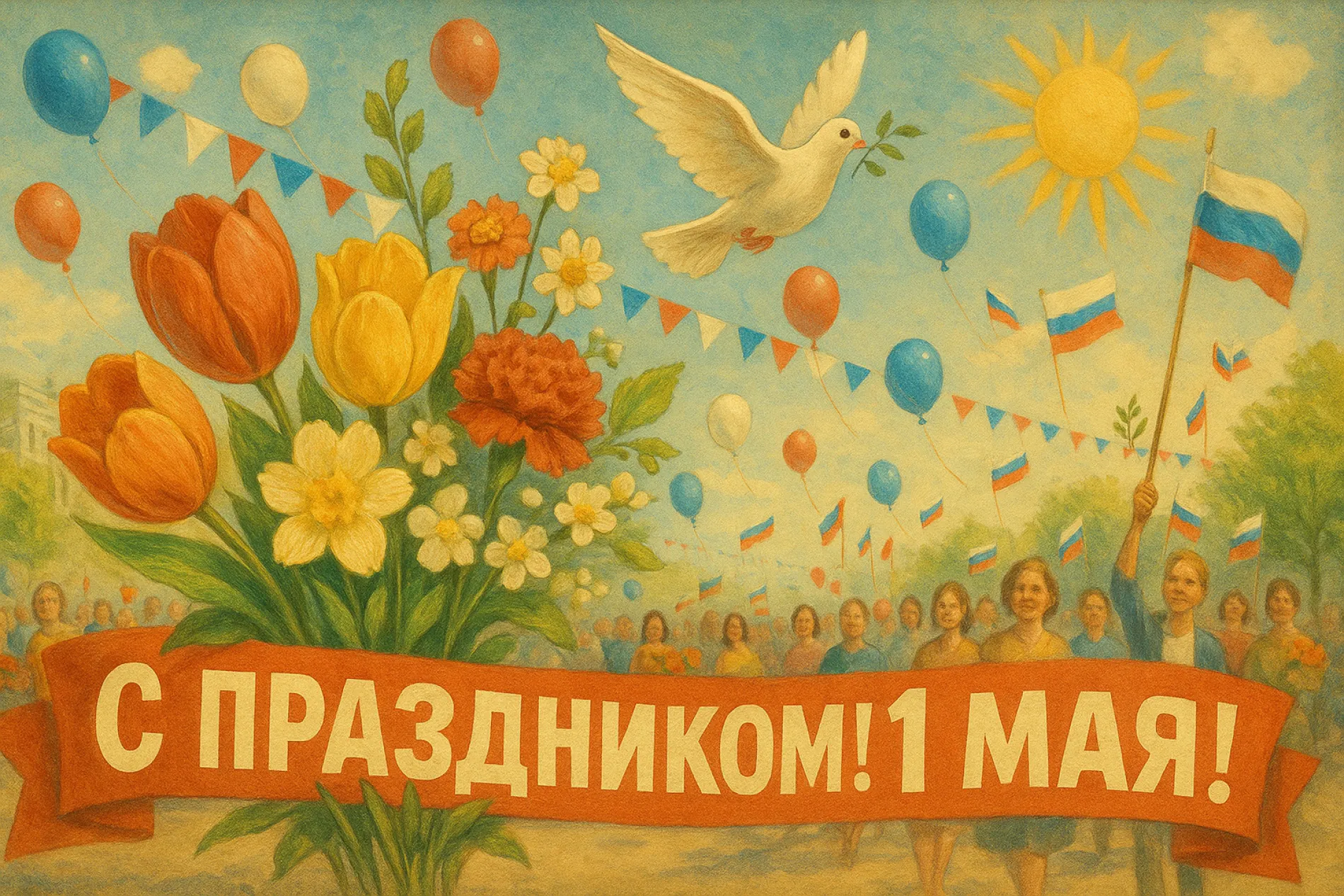 Картинки и открытки. 15+ картинок с 1 Мая: красивые, душевные и трогательные изображение №9
