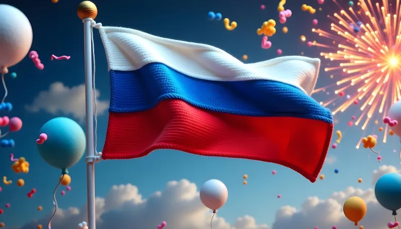 Красивые открытки с Днем России 2025