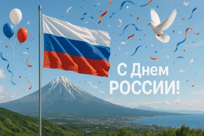 Красивые открытки с Днем России 2025