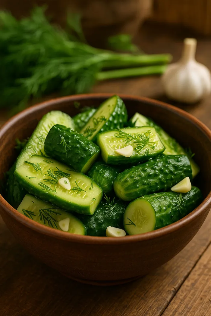 Малосольные огурцы