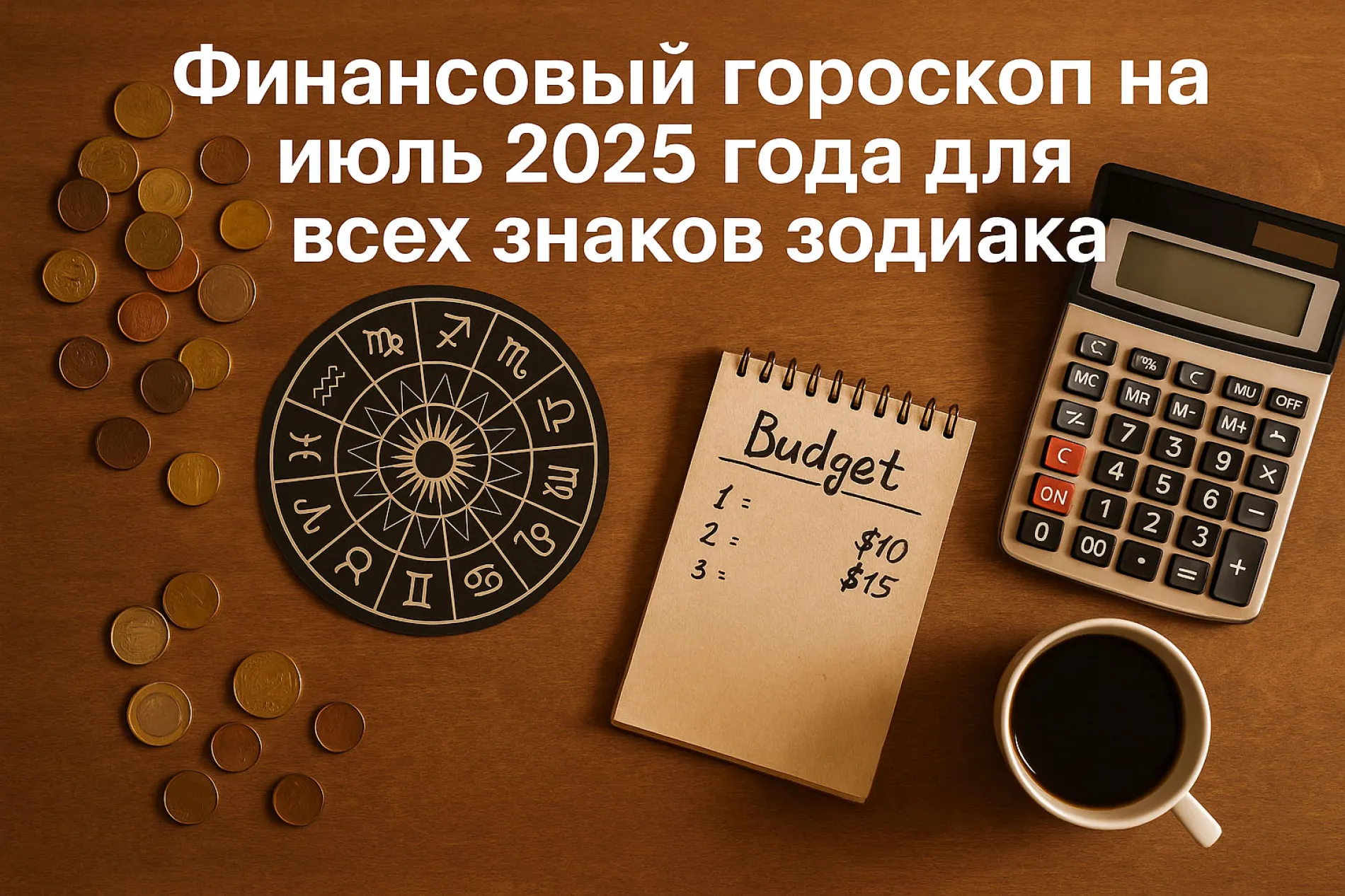 Финансовый гороскоп на июль 2025