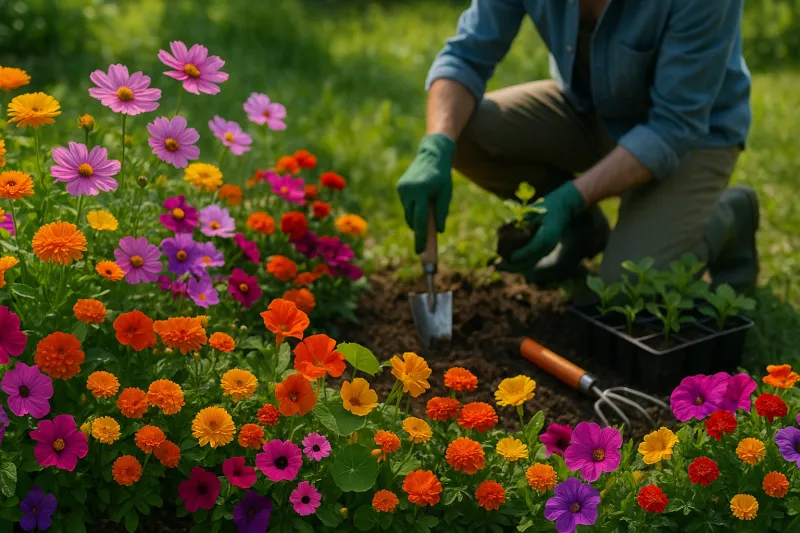 Какие цветы можно посадить в июле