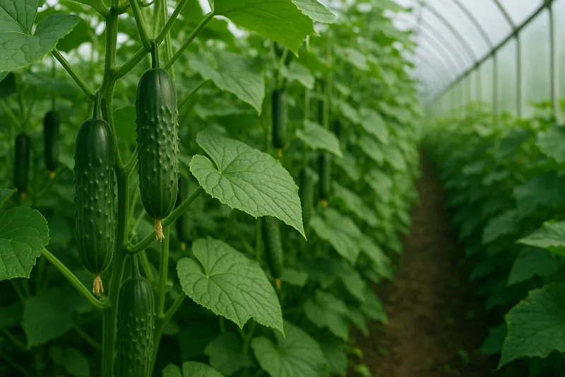 огурцы на грядке