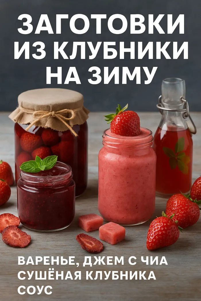 Заготовки из клубники на зиму
