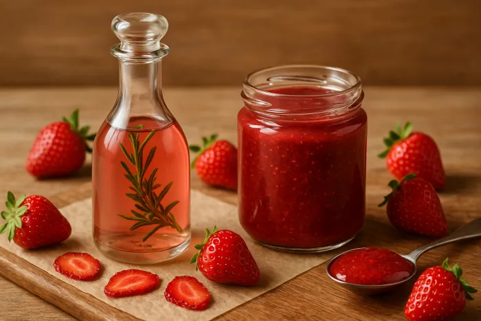 Клубничный уксус и соус