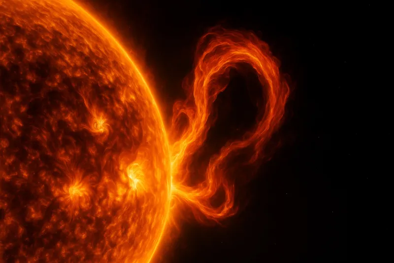 ученые зафиксировали гигантский выброс плазмы