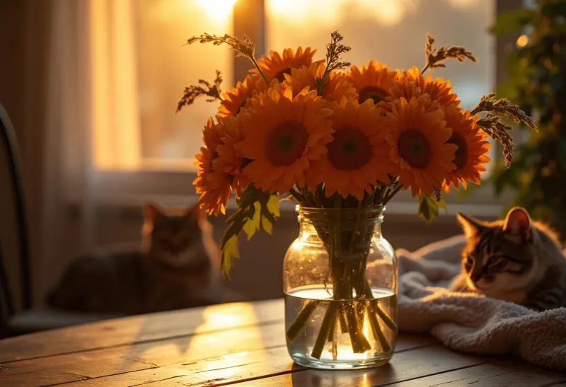 цветы в вазе