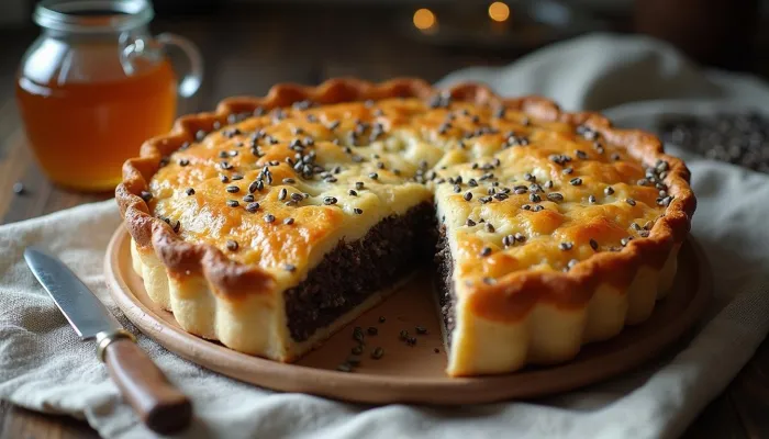 Пирог с маком и медом
