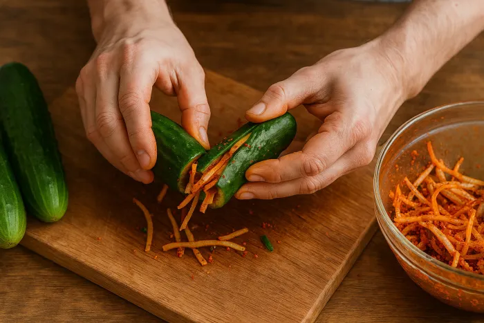 Маринованные огурцы по-корейски