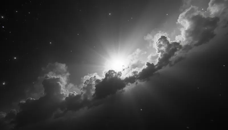 Космический снимок звездного неба