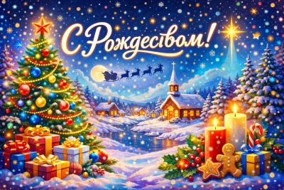 С Рождеством Христовым 2026: красивые картинки и открытки «Инфобокс»