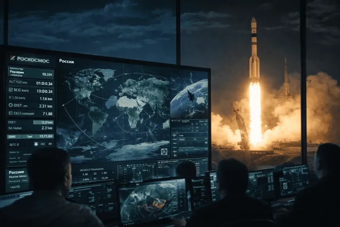 Россия вывела на орбиту первые 16 спутников "Рассвет"