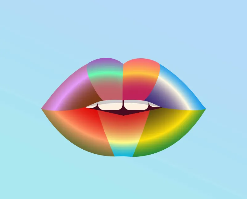 радужный поцелуй